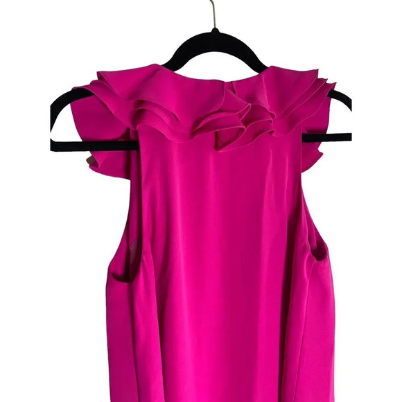 Amanda Uprichard Belle Dress Hot Pink-sz Small - Picture 14 of 14
